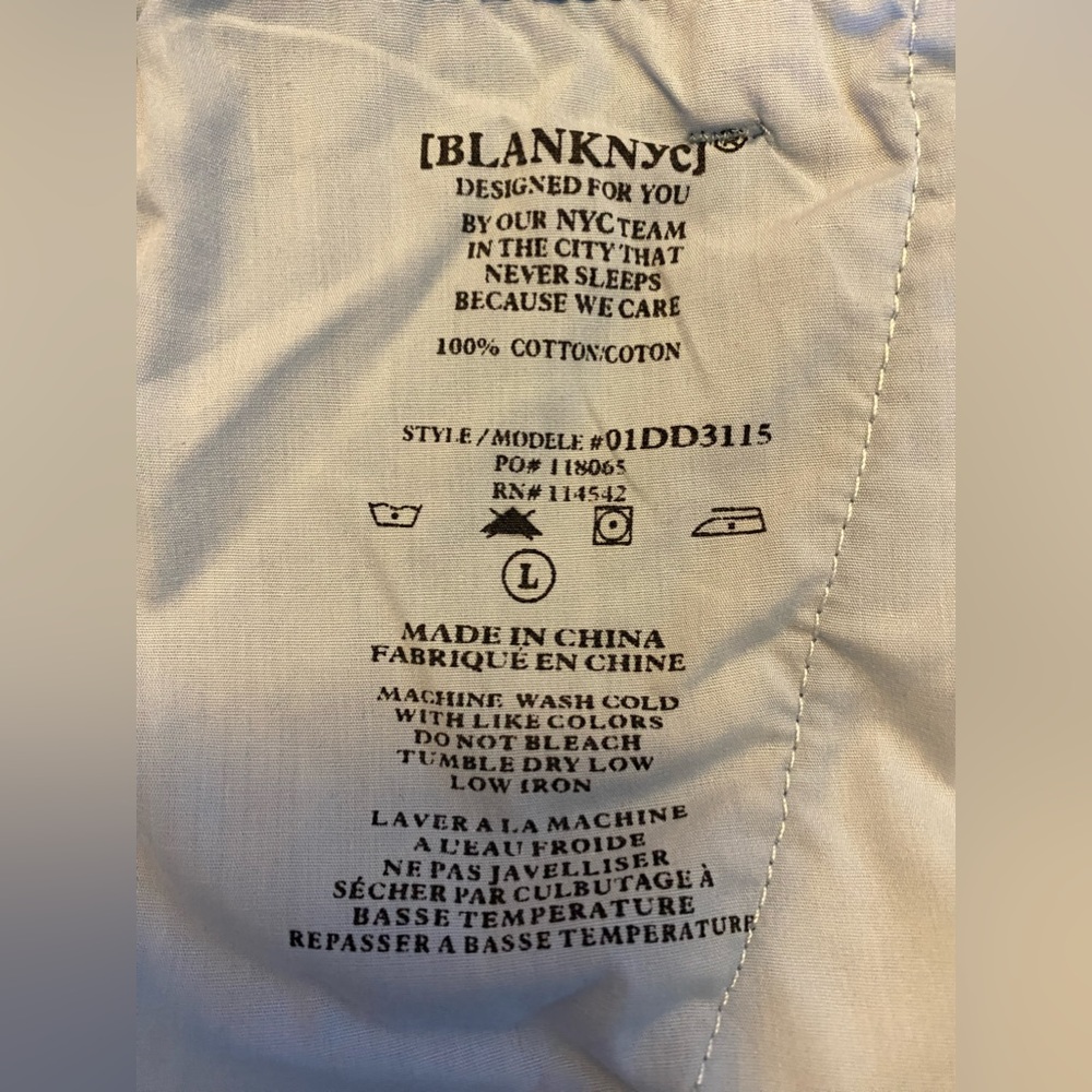 BLANK NYC 🛍️💕💞STAND STRONG Women's Paperbag Wide Leg Jean- NWT -Size L - Picture 8 of 12